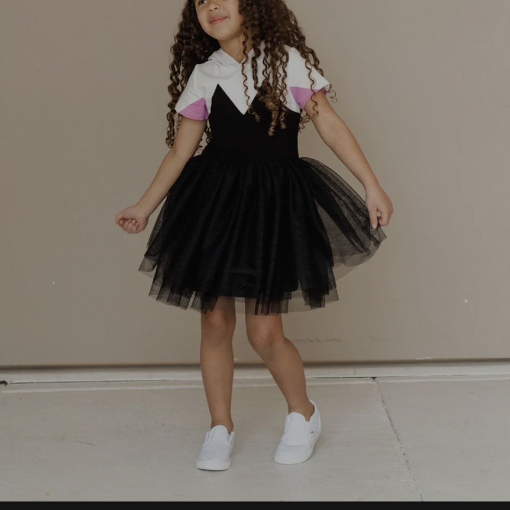 Taylor Joelle hooded web 2.0 dress